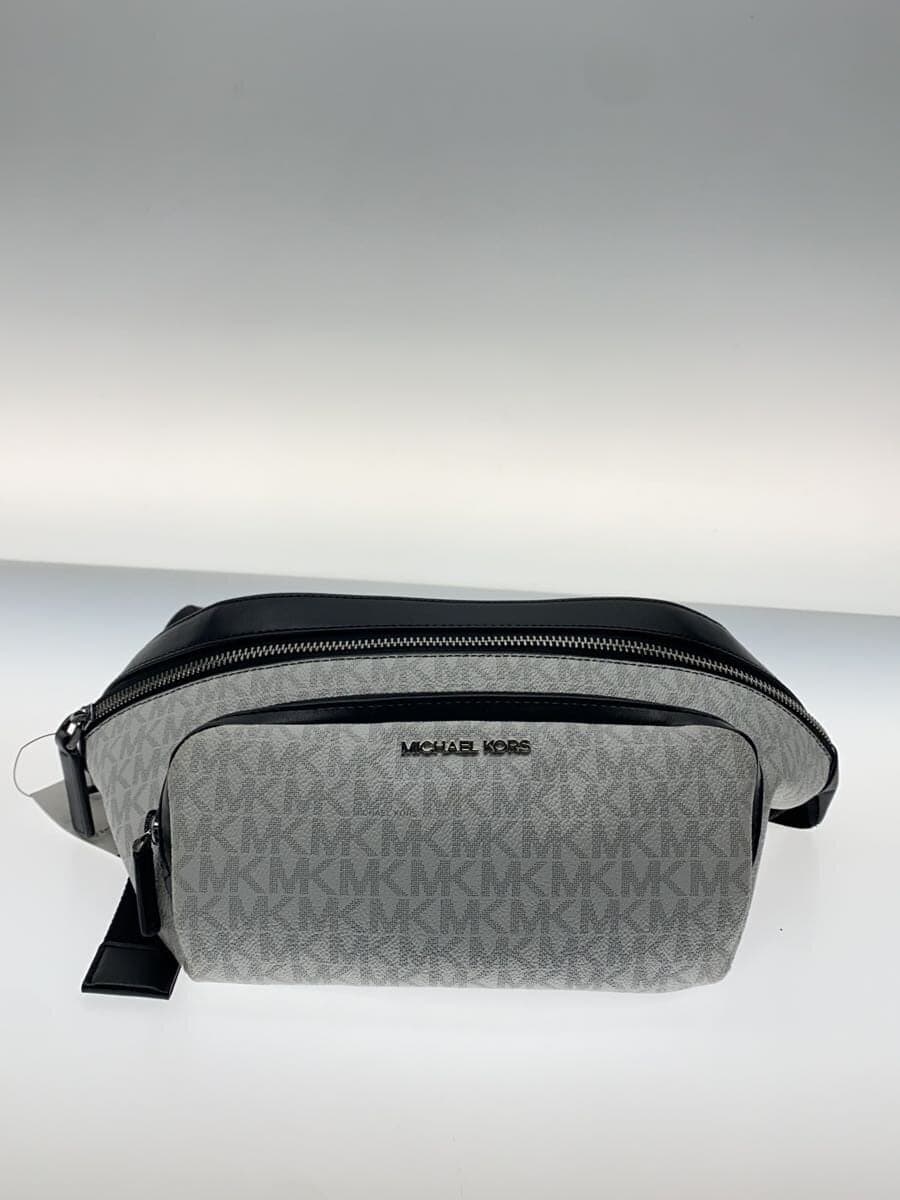 MICHAEL KORS Shoulder Bag Leather White All-over Print 4