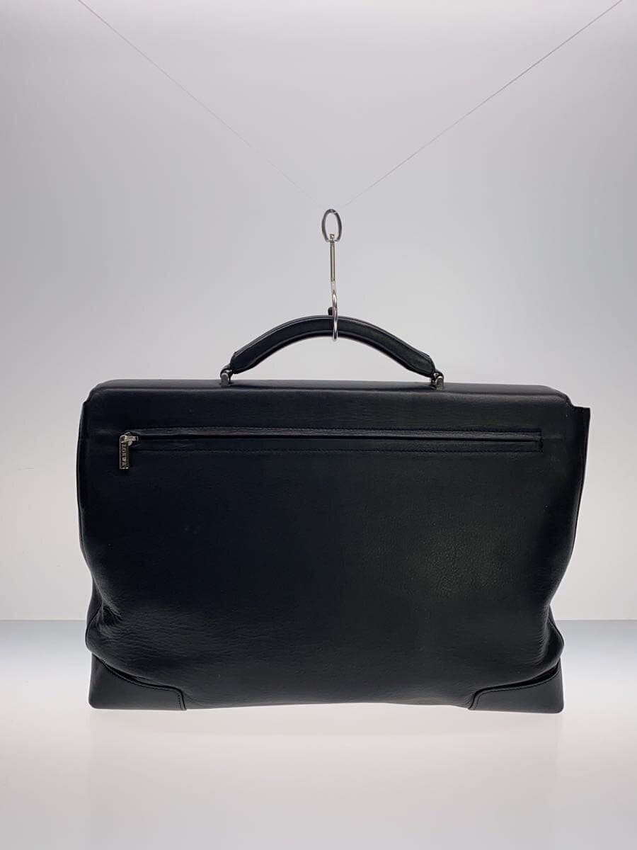LOEWE Briefcase Leather Black Solid Color 3