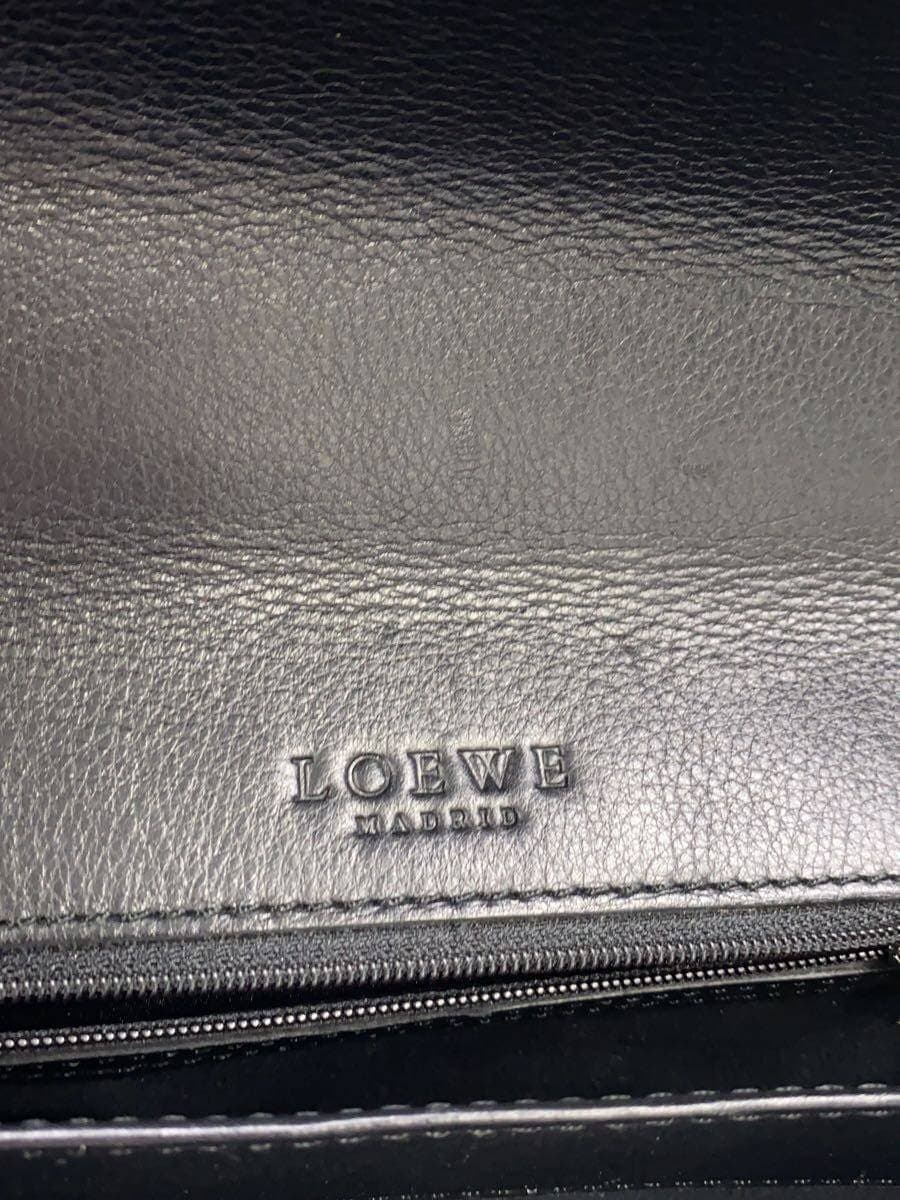 LOEWE Briefcase Leather Black Solid Color 5