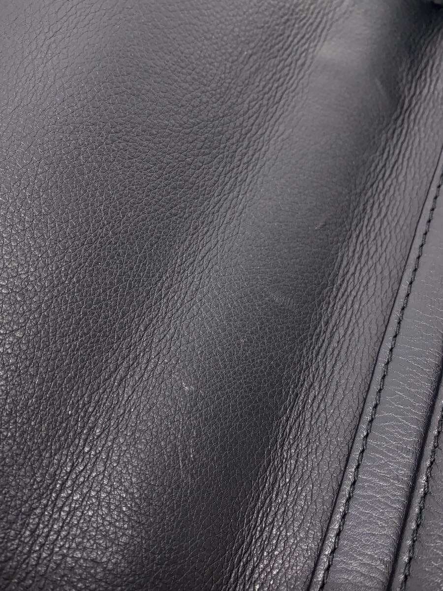 LOEWE Briefcase Leather Black Solid Color 7