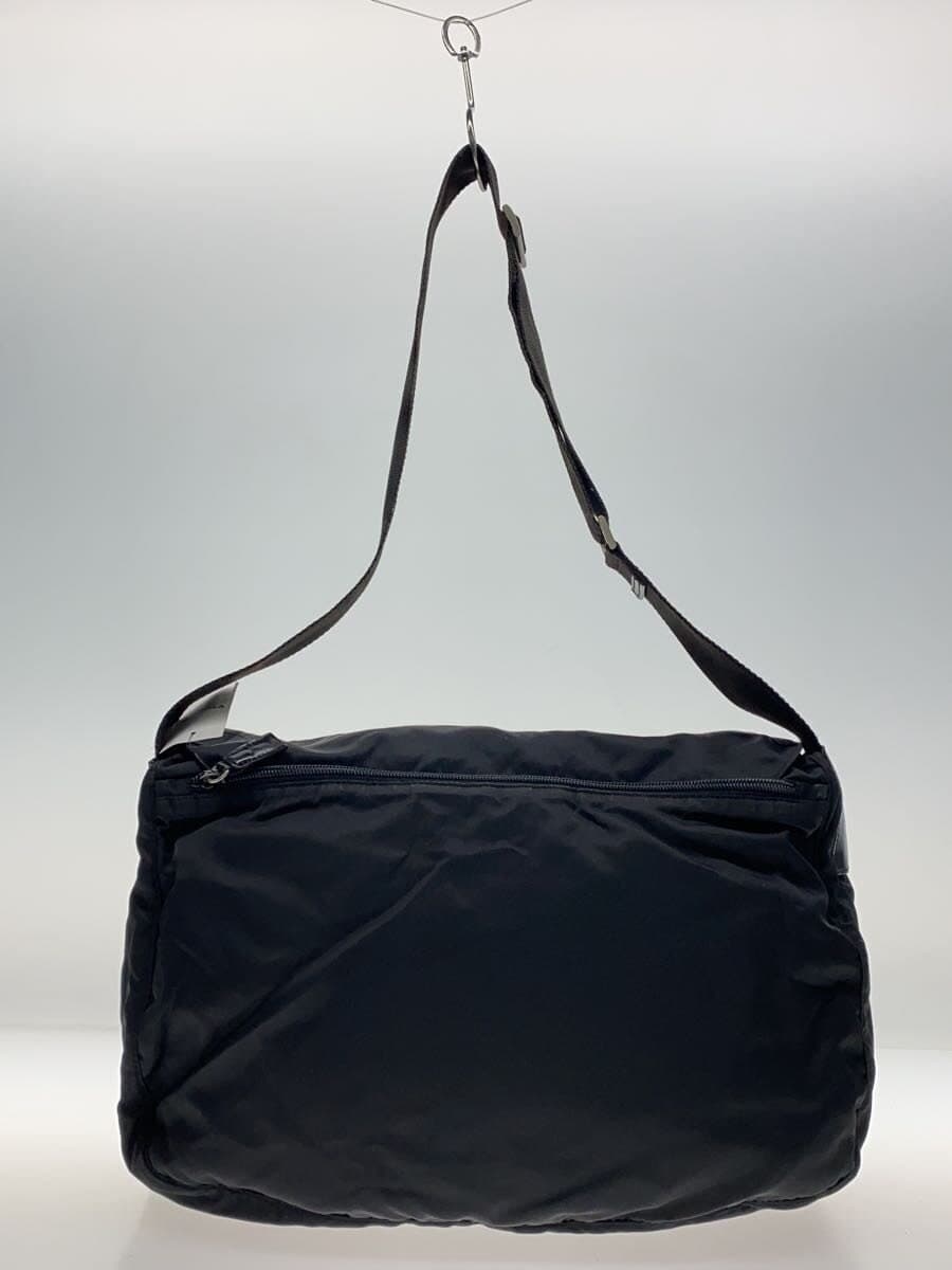 PRADA shoulder bag nylon black plain 3