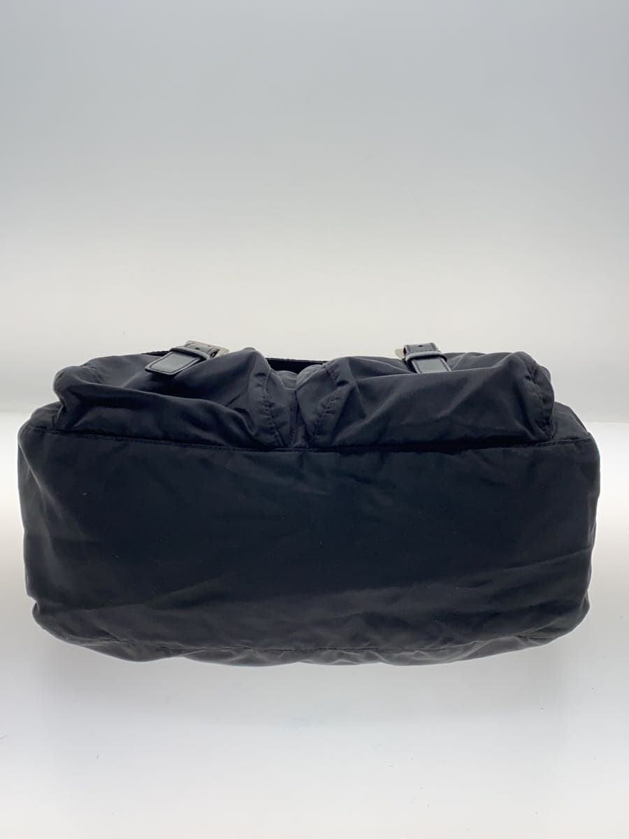 PRADA shoulder bag nylon black plain 4