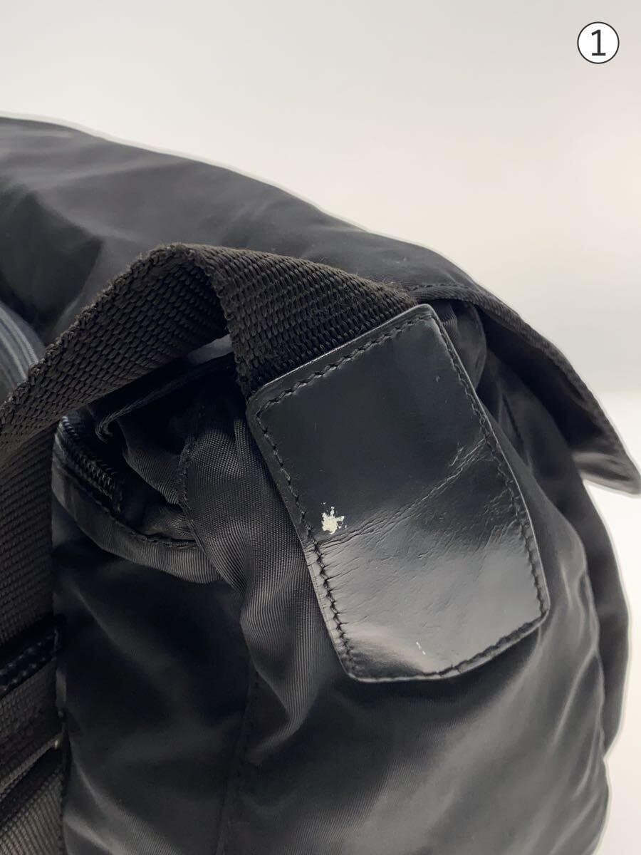 PRADA shoulder bag nylon black plain 7