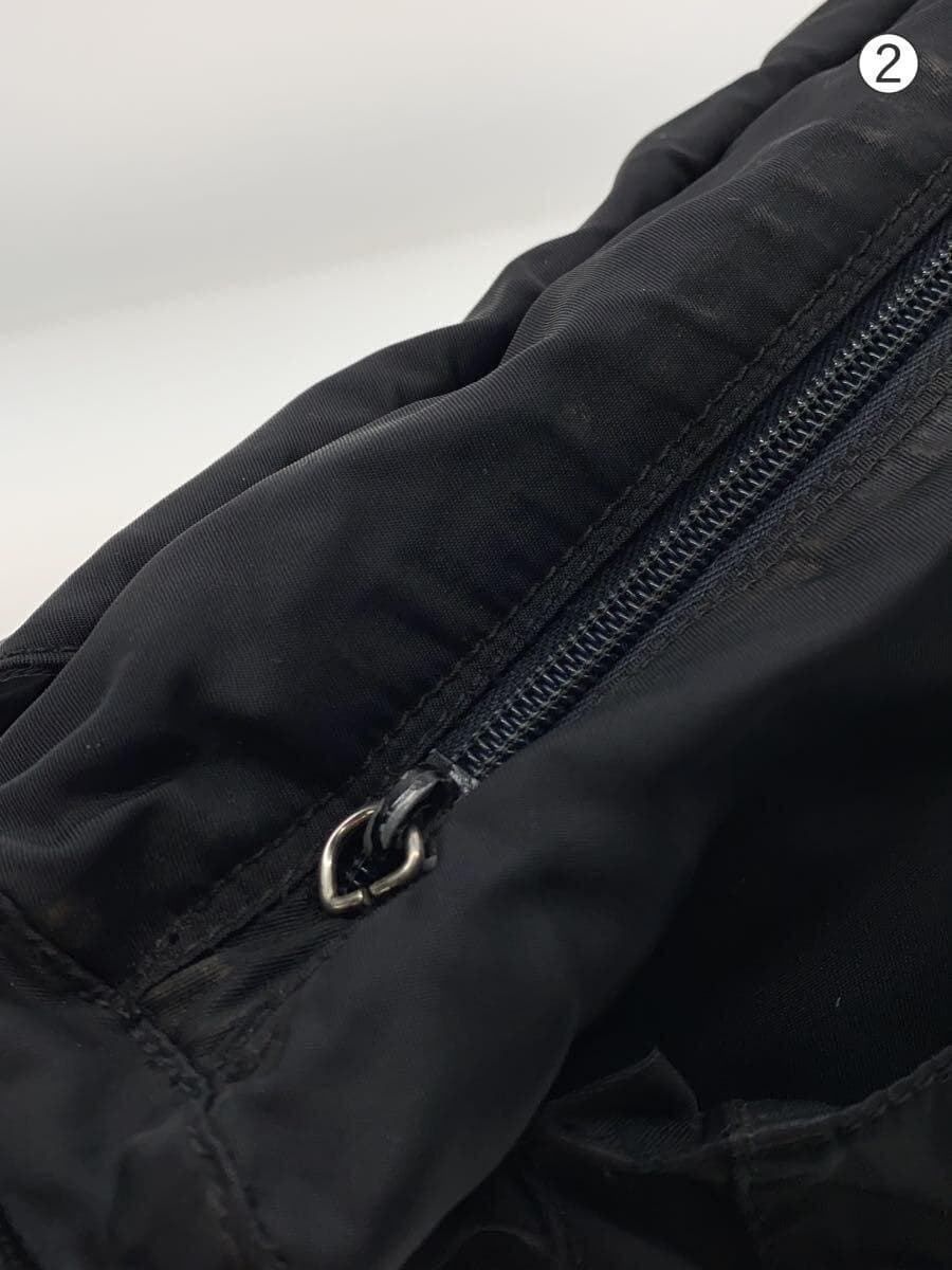 PRADA shoulder bag nylon black plain 8