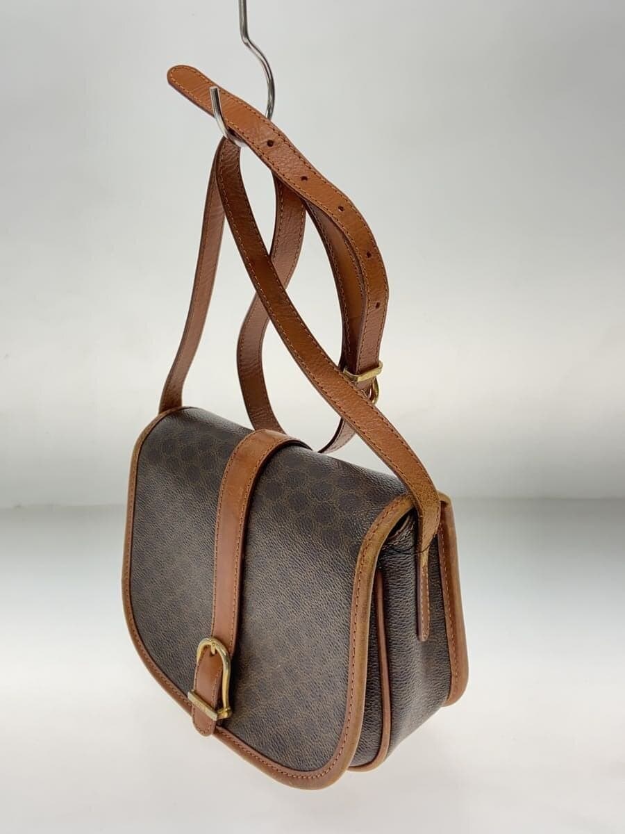 CELINE Shoulder Bag Macadam Print BRW DM93 2