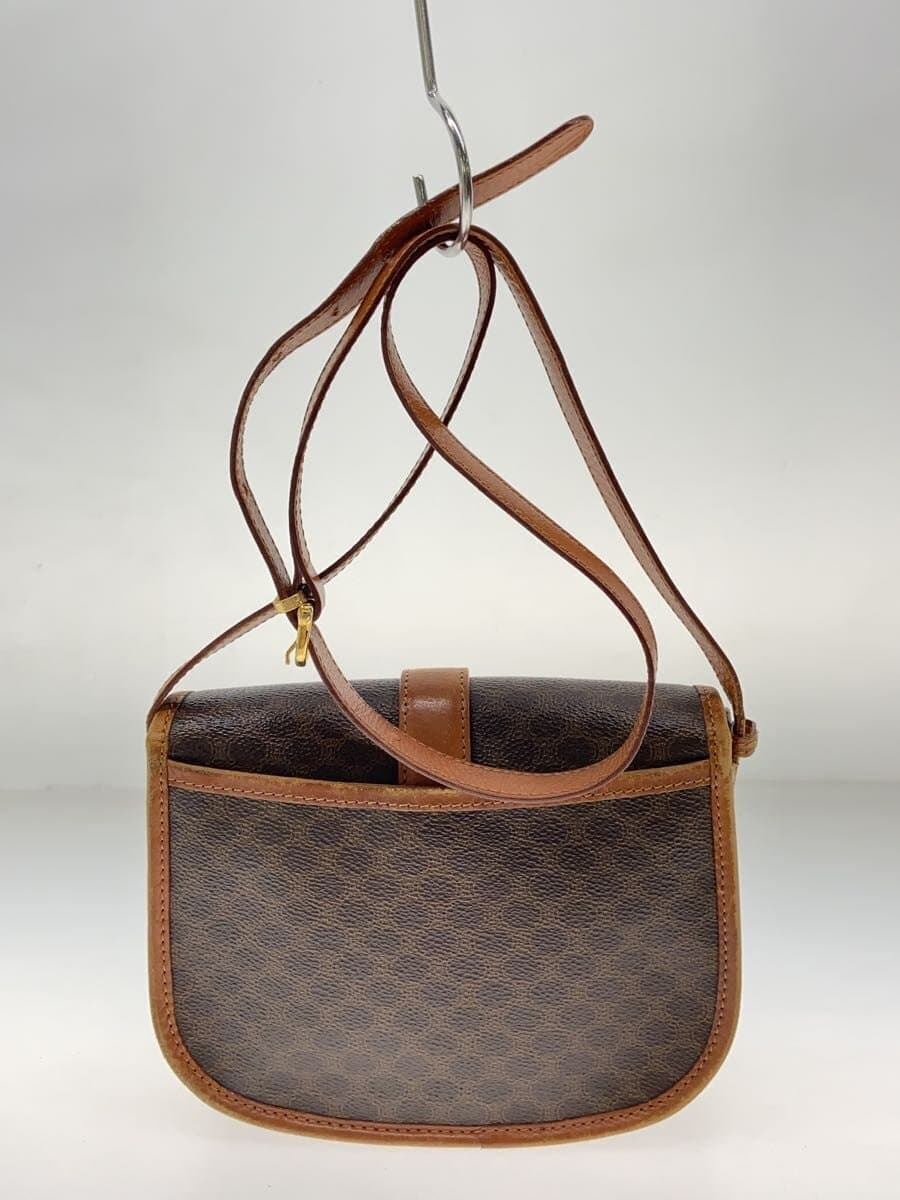 CELINE Shoulder Bag Macadam Print BRW DM93 3