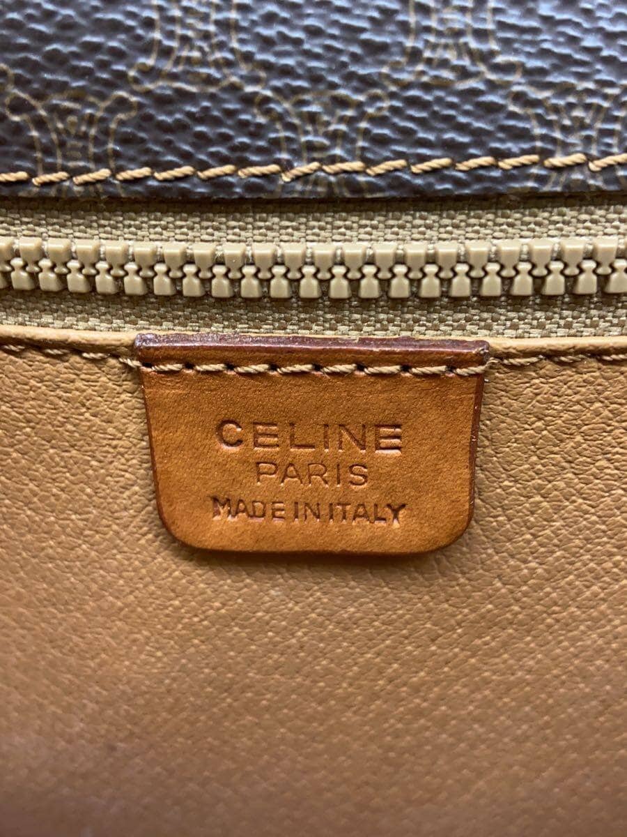 CELINE Shoulder Bag Macadam Print BRW DM93 5