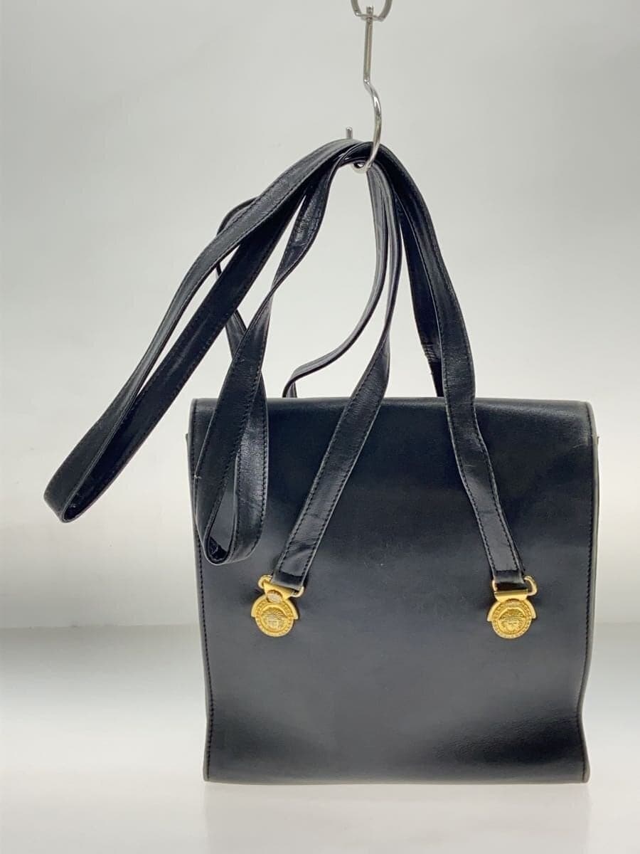 GIANNI VERSACE Shoulder Bag -- BLK Condition: As-Is Sun Motif 3
