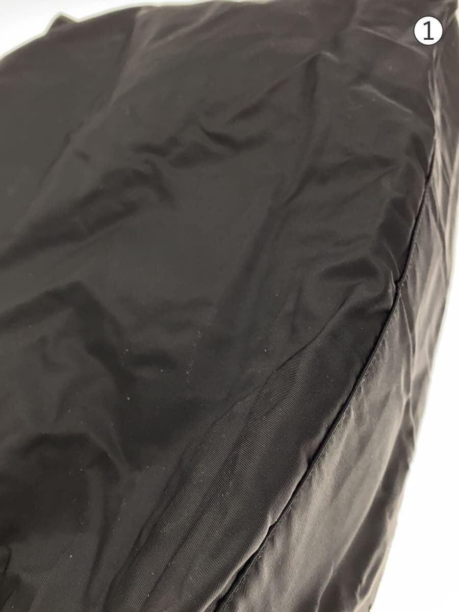 PRADA tote bag nylon black plain triangular logo with guarantee 7