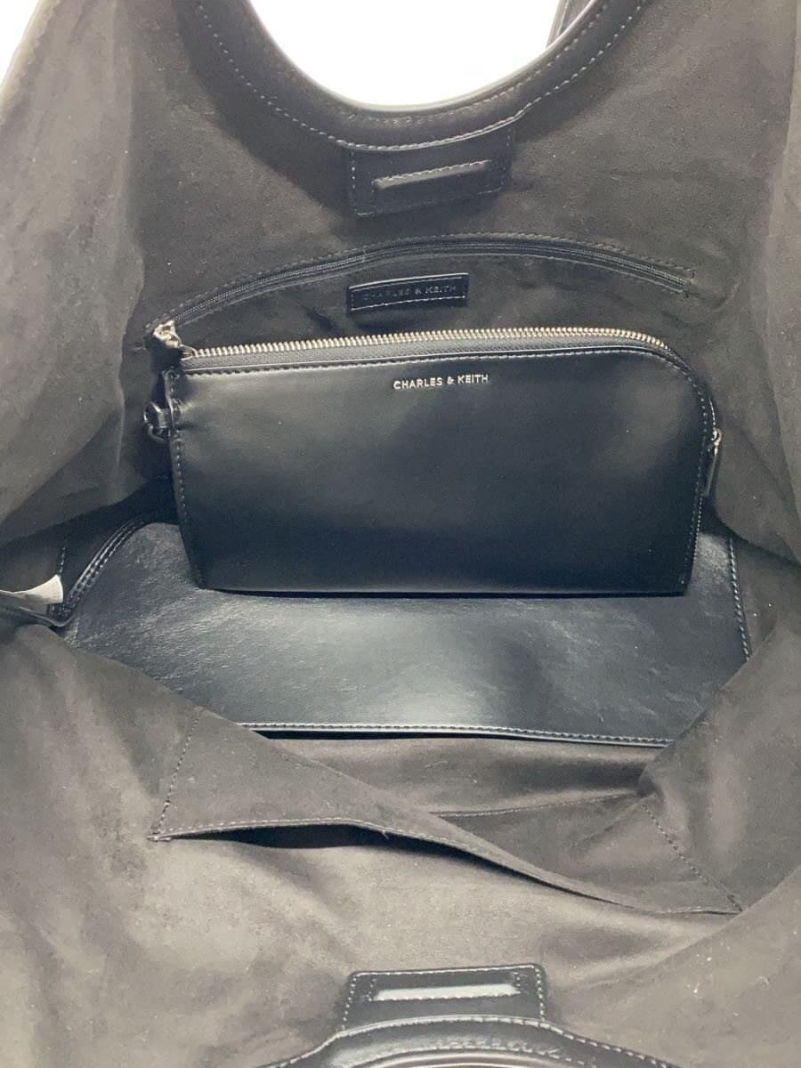 CHARLES&KEITH Tote Bag Leather Black 30701583 6