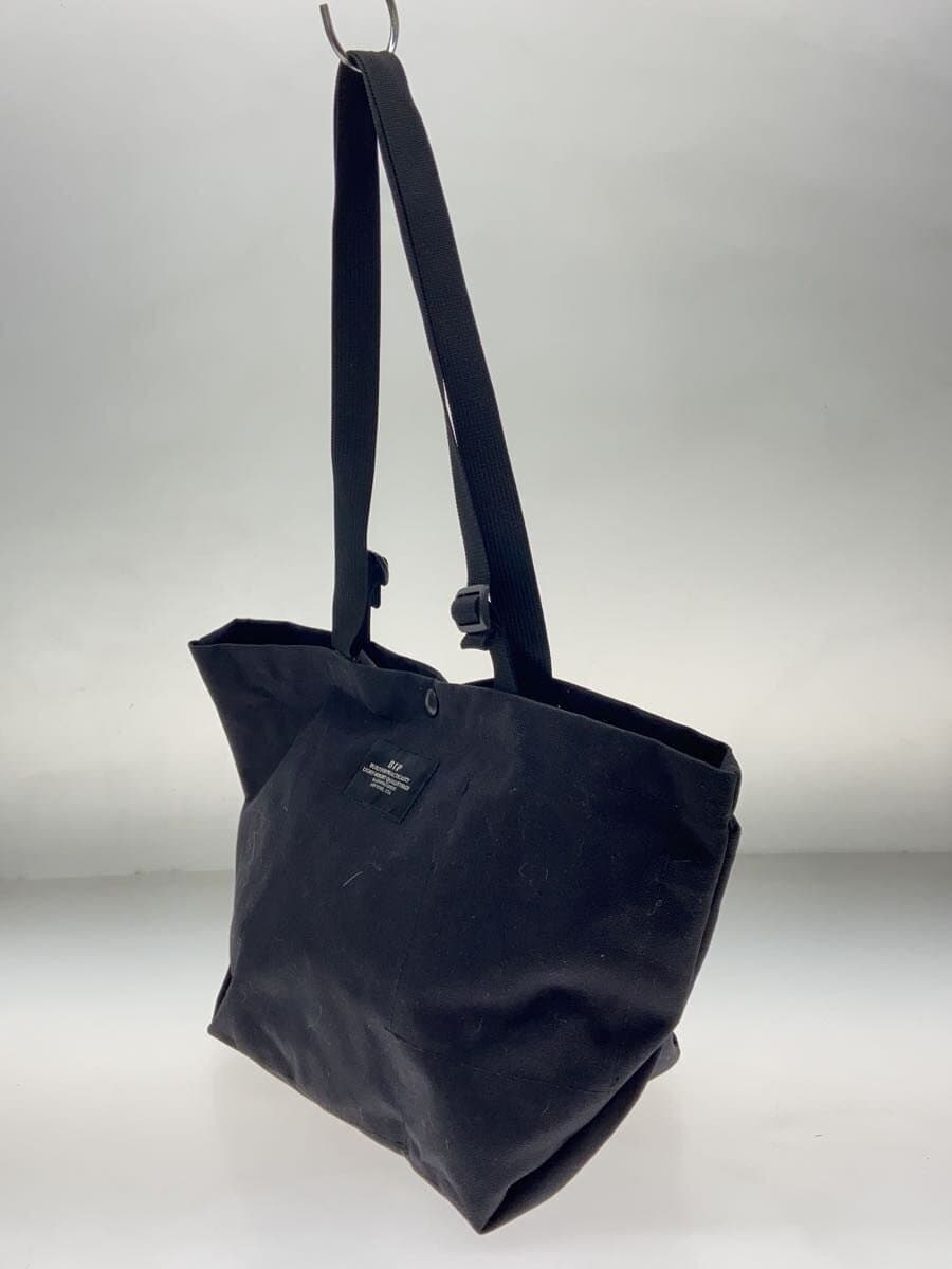 BAGSINPROGRESS Small Carry-all Toto Tote Bag Nylon BLK Solid Color 2