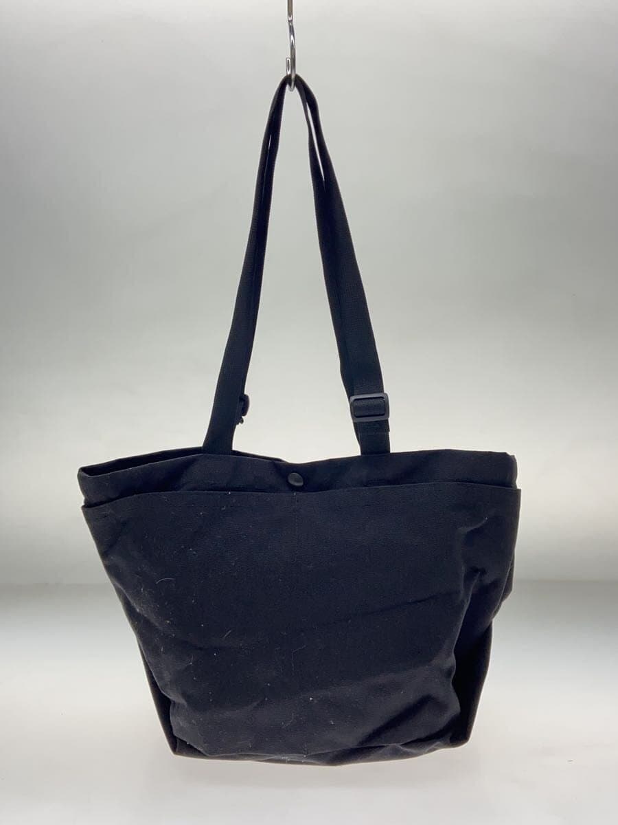 BAGSINPROGRESS Small Carry-all Toto Tote Bag Nylon BLK Solid Color 3