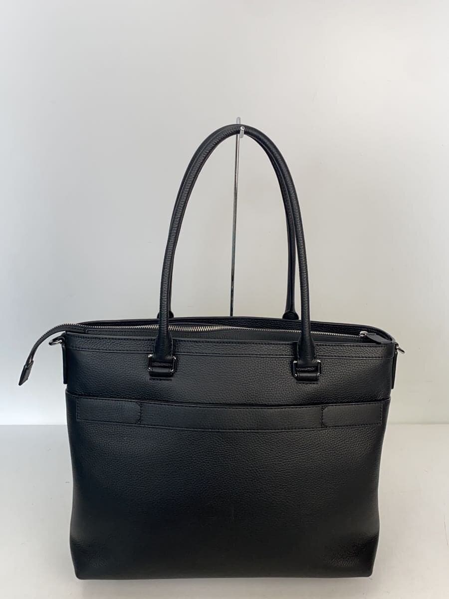 MICHAEL KORS tote bag leather BLK solid color 3
