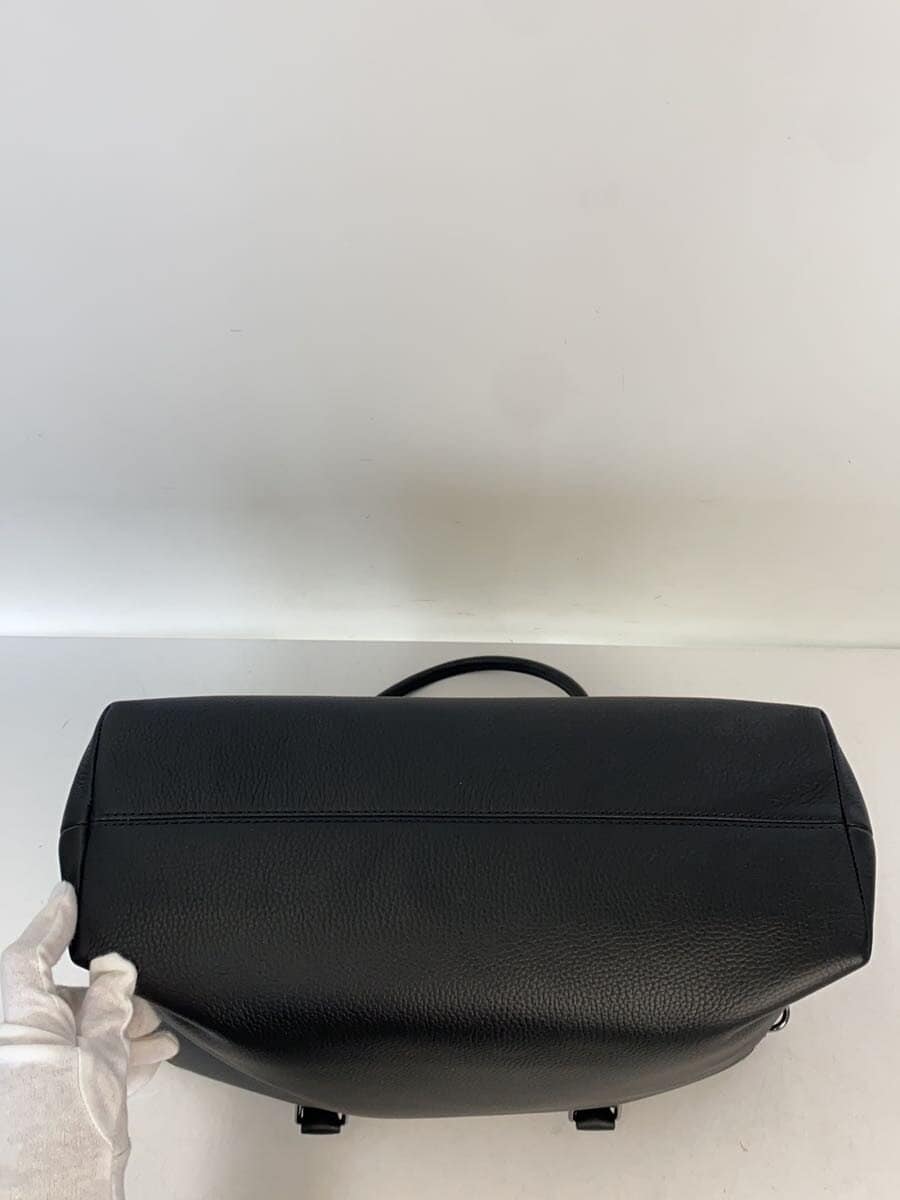 MICHAEL KORS tote bag leather BLK solid color 4