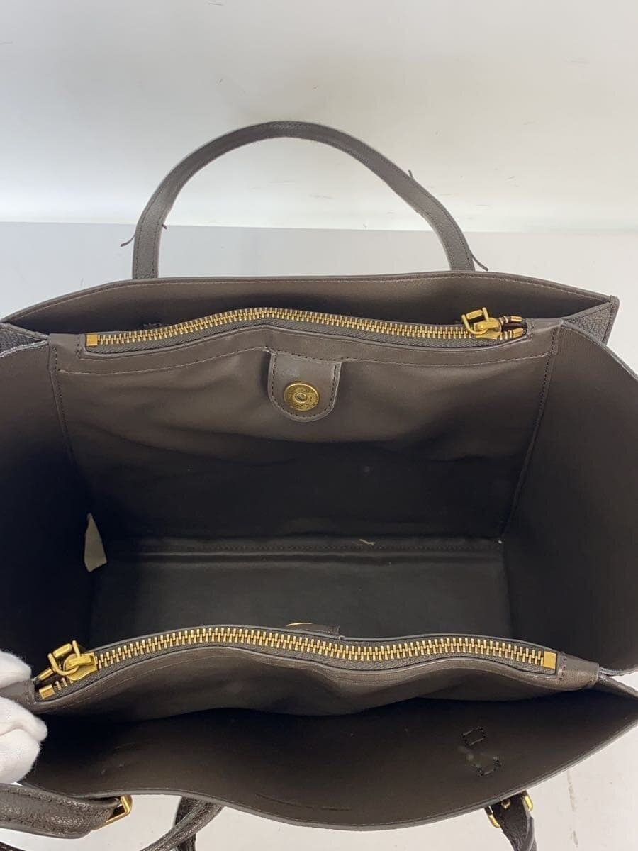 CHARLES&KEITH tote bag leather BRW plain 6