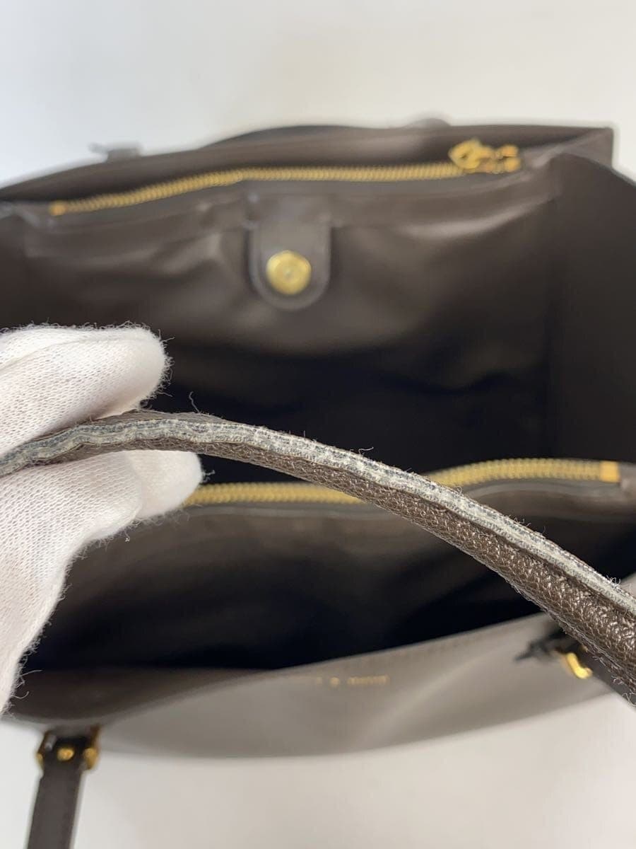 CHARLES&KEITH tote bag leather BRW plain 7