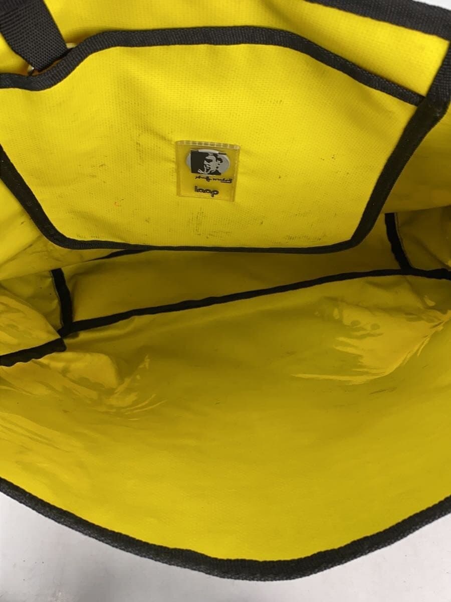 Andy Warhol Shoulder Bag PVC Black All-over Print Messenger Bag Shows signs of 6