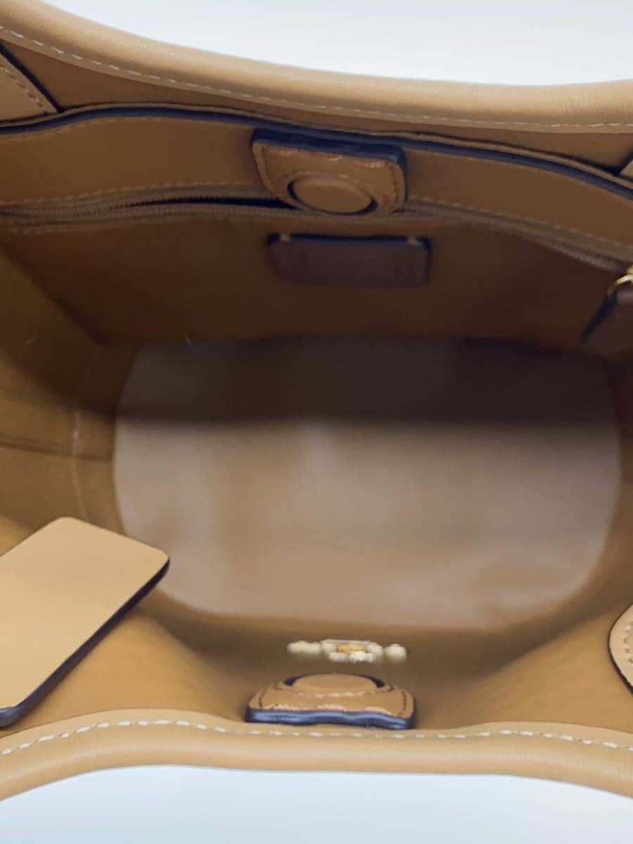 COACH Shoulder Bag BEG Solid CR351 6