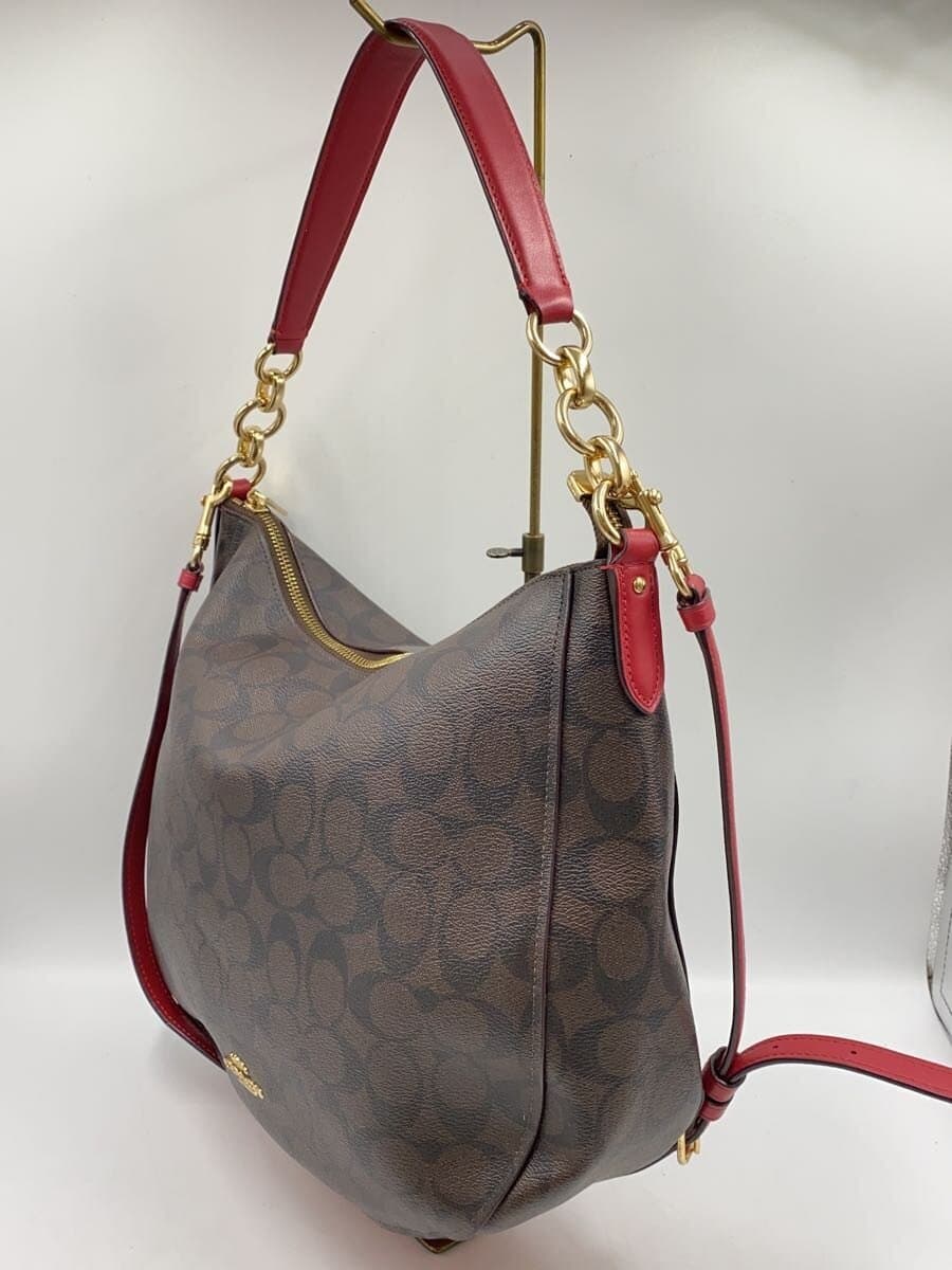 COACH Shoulder Bag_Signature_Brown PVC BRW All Over Pattern 2