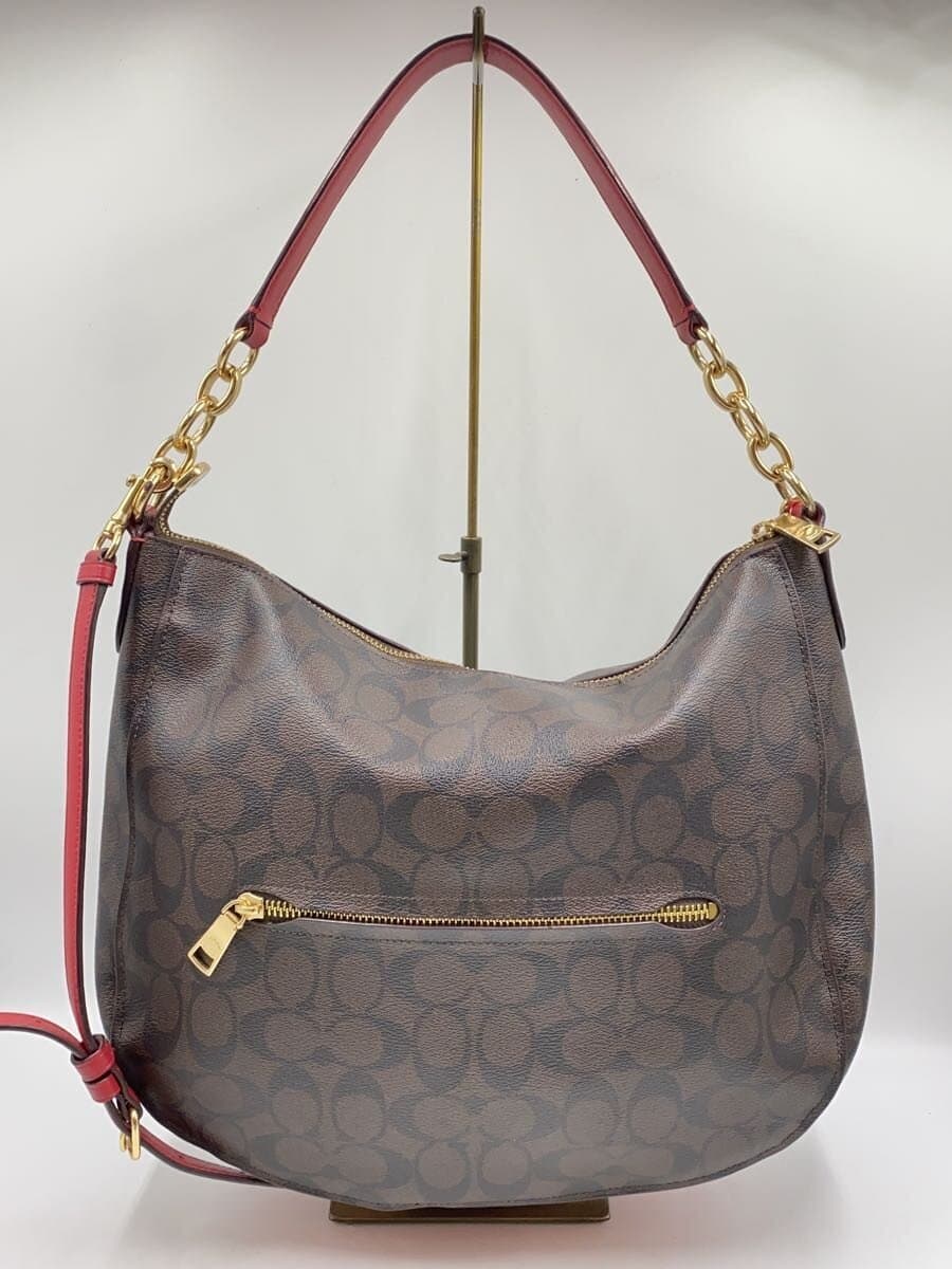 COACH Shoulder Bag_Signature_Brown PVC BRW All Over Pattern 3
