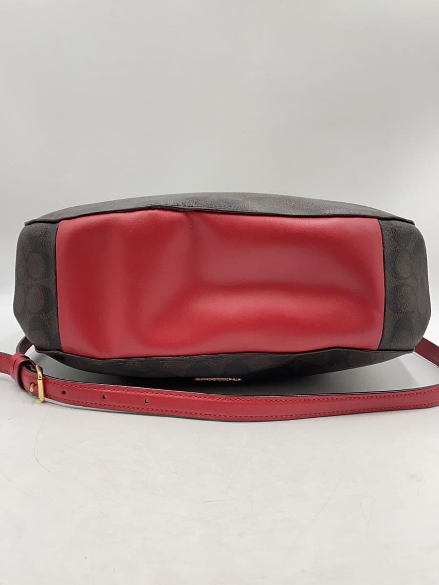 COACH Shoulder Bag_Signature_Brown PVC BRW All Over Pattern 4