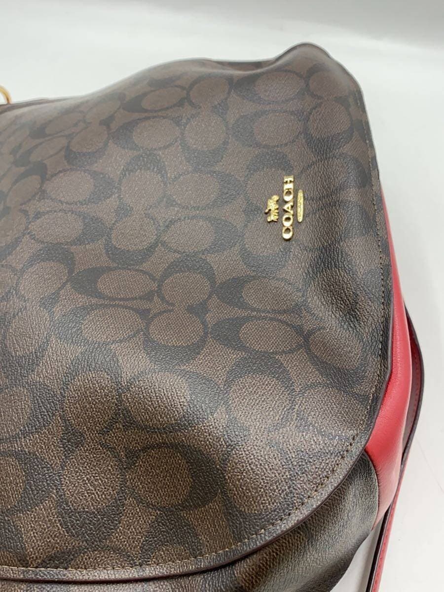 COACH Shoulder Bag_Signature_Brown PVC BRW All Over Pattern 7