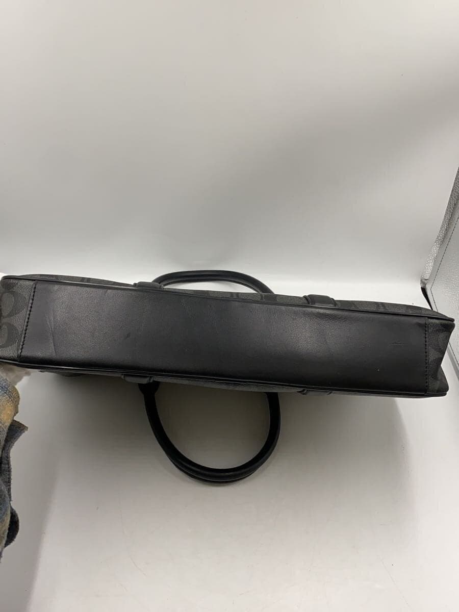 COACH Briefcase_Signature PVC BLK All Over Pattern 4