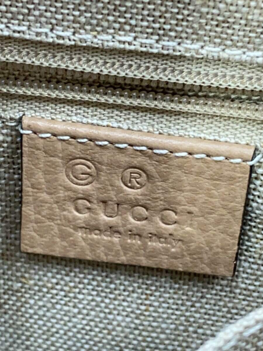 GUCCI Shoulder Bag_Interlocking G Leather BEG 5