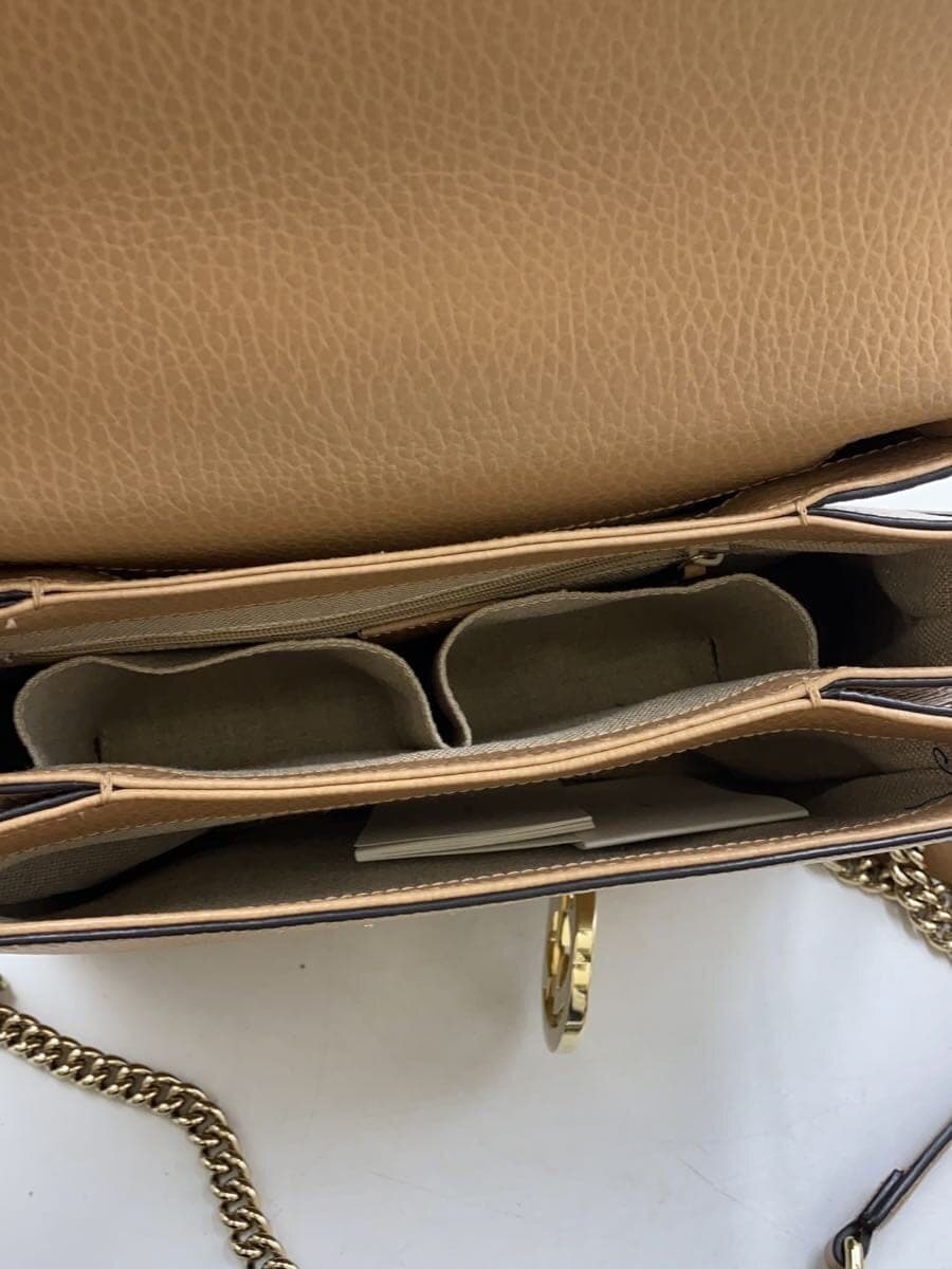 GUCCI Shoulder Bag_Interlocking G Leather BEG 6