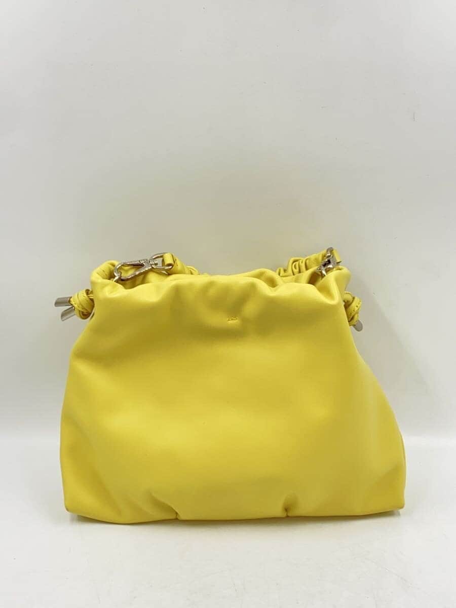 CHRISTIAN VILLA Shoulder Bag Leather YLW Solid 2-0150-1-12-104 2
