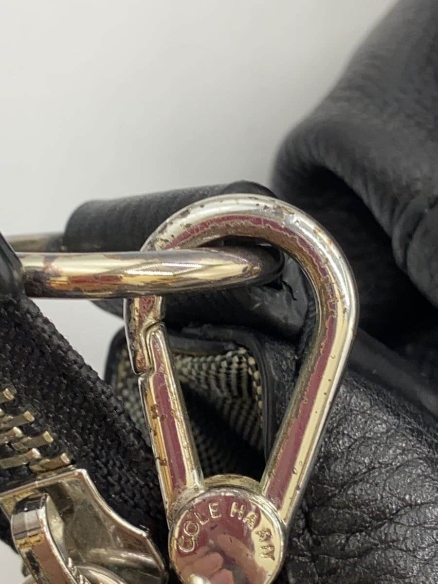 COLE HAAN shoulder bag cowhide BLK plain U04394 8