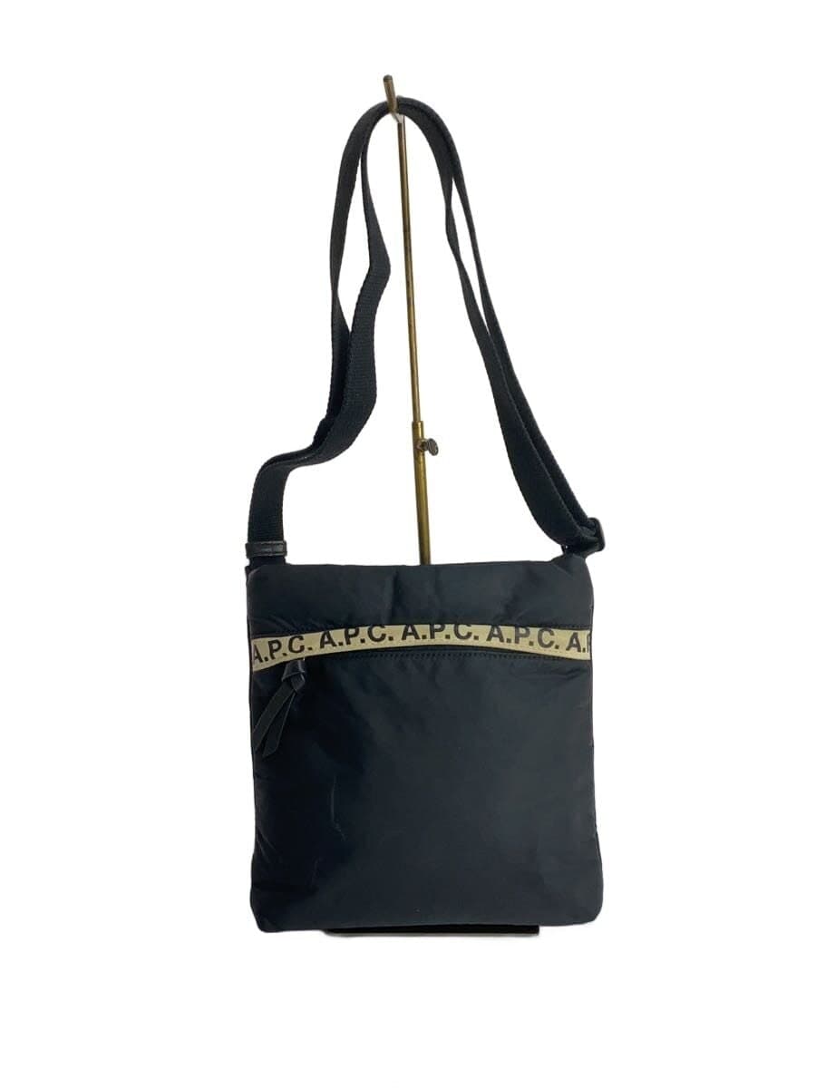 A.P.C. Logo Shoulder Bag BLK