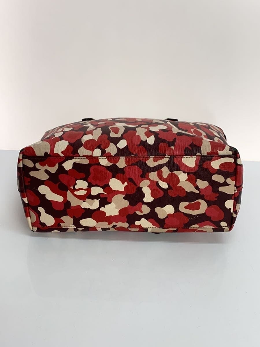 FURLA Tote Bag RED Camouflage 4