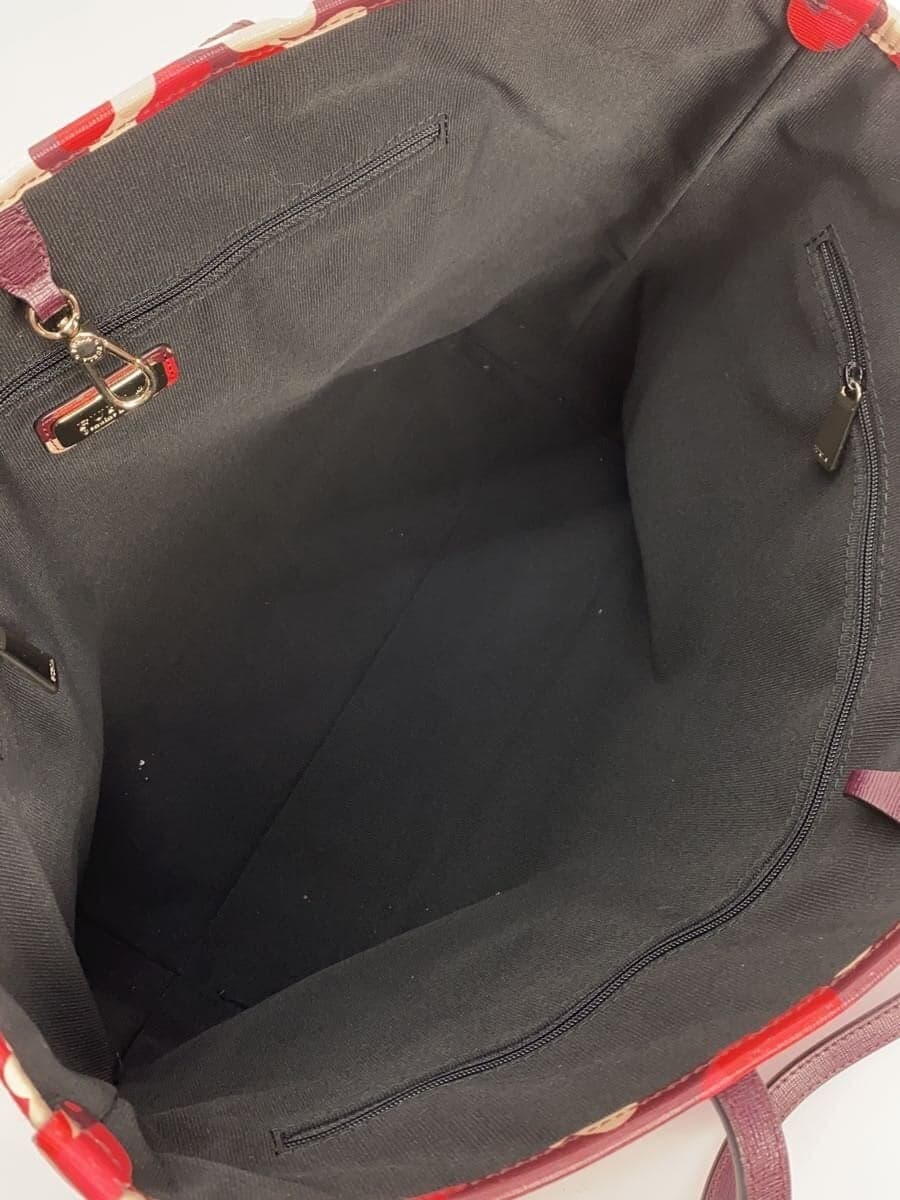 FURLA Tote Bag RED Camouflage 6