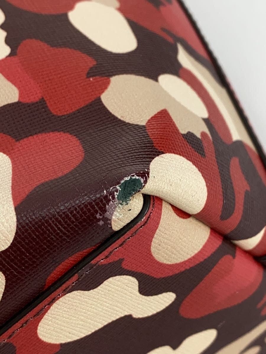 FURLA Tote Bag RED Camouflage 7