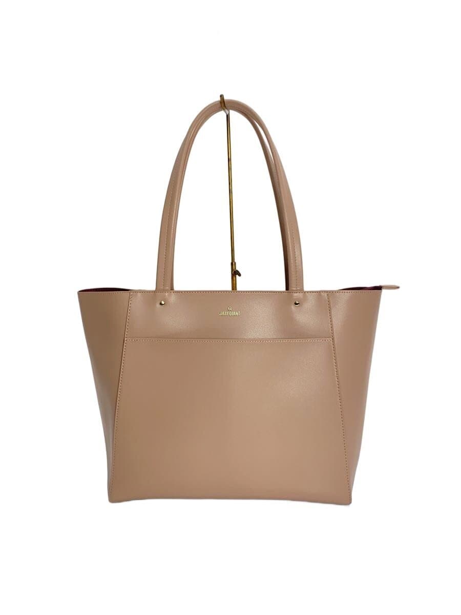 MARY QUANT Logo Tote Bag PNK Solid