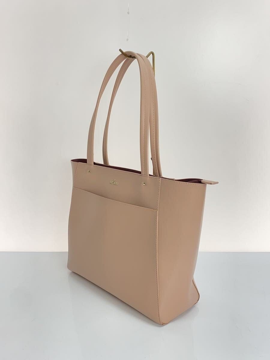 MARY QUANT Logo Tote Bag PNK Solid 2