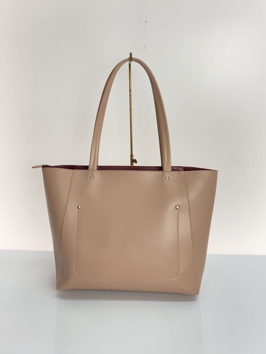 MARY QUANT Logo Tote Bag PNK Solid 3