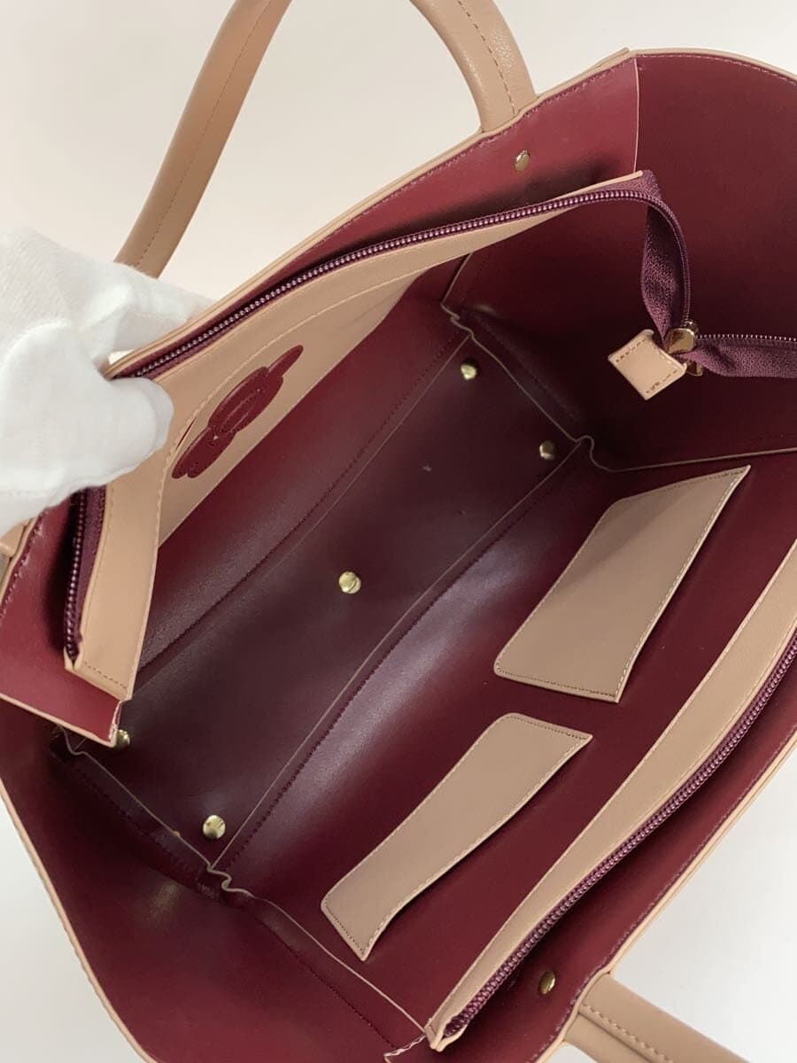 MARY QUANT Logo Tote Bag PNK Solid 6