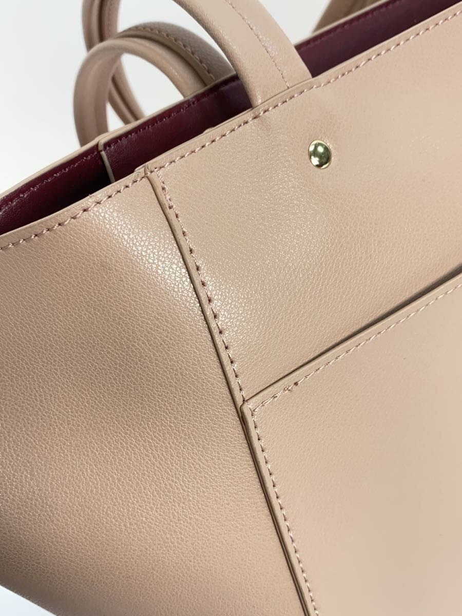 MARY QUANT Logo Tote Bag PNK Solid 8