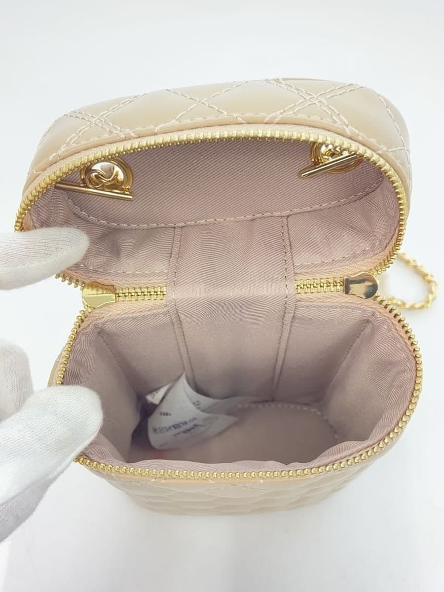 SNIDEL3 Set Vanity Shoulder Shoulder Bag Faux Leather BEG Solid 6