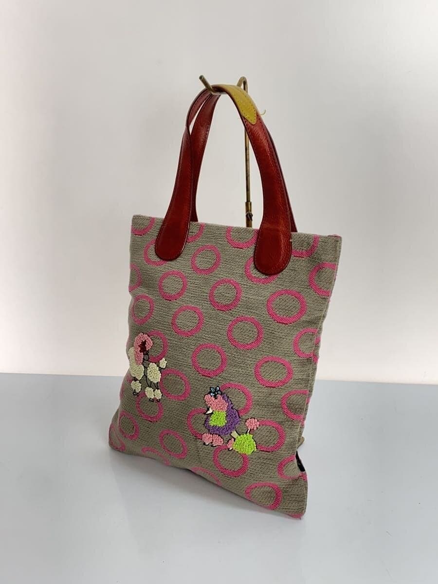 Think Bee!Poodle Tote Bag GRY 2