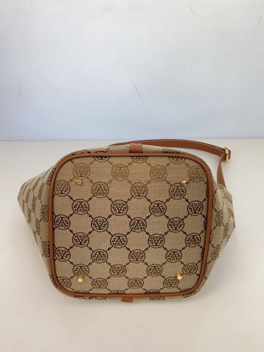 Anne Coquine2-Way Handbag BRW All Over Pattern 4