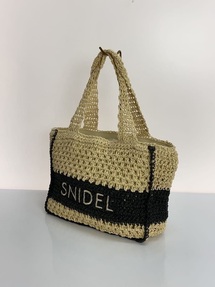 SNIDEL Pattern Weave Logo Tote Bag BEG SWGB252632 2