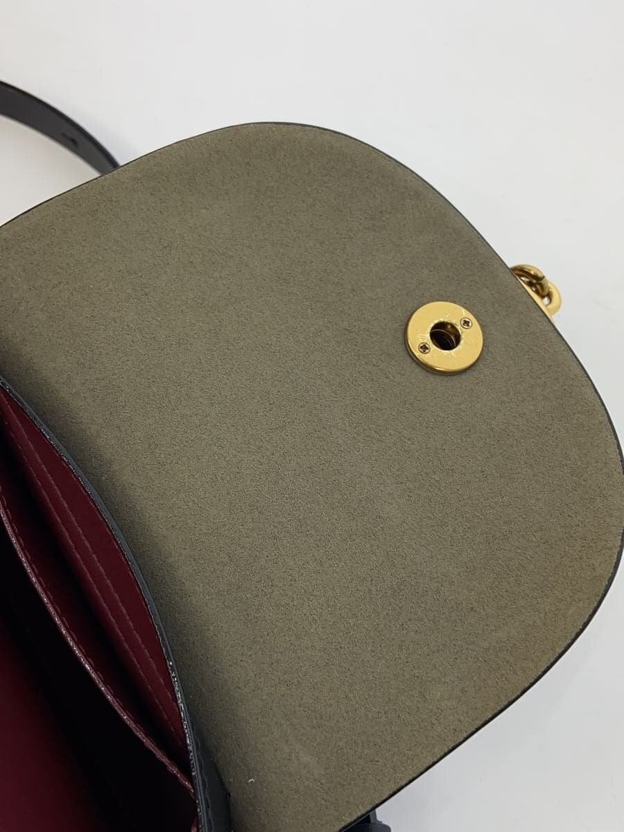 CHARLES&KEITH Chunky Chain Link Saddle Bag Shoulder Bag BLK Solid 9