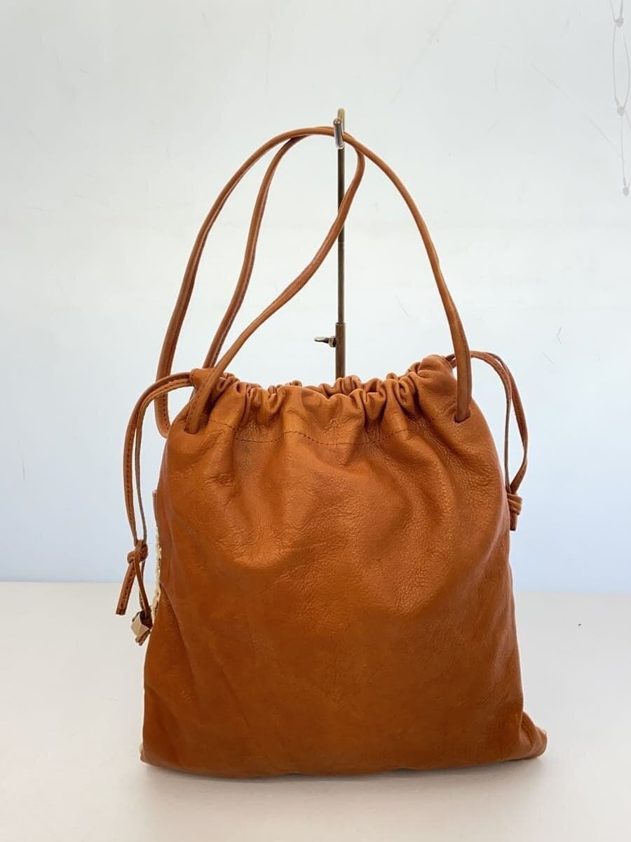 SLOW&CO fishing bag drawstring bag bag leather CML plain 3