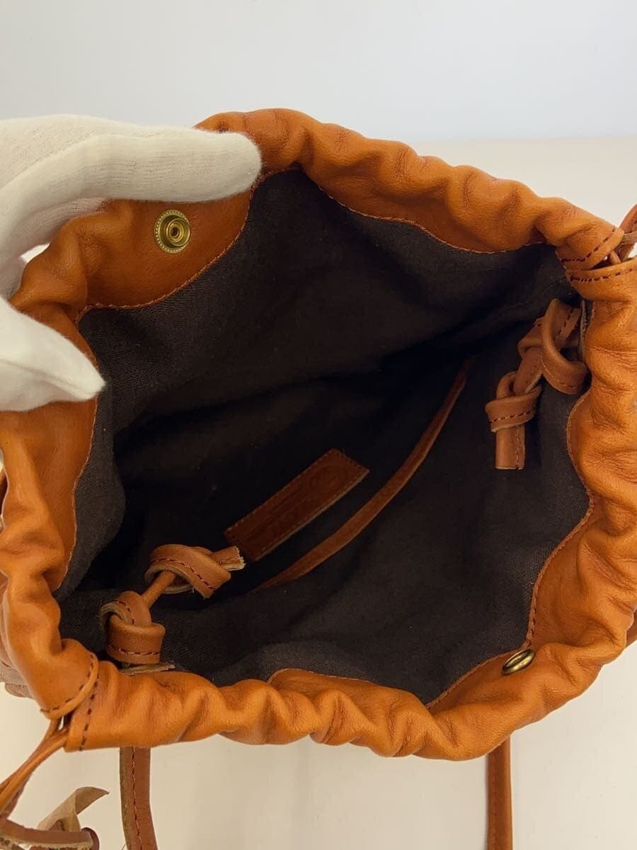 SLOW&CO fishing bag drawstring bag bag leather CML plain 6