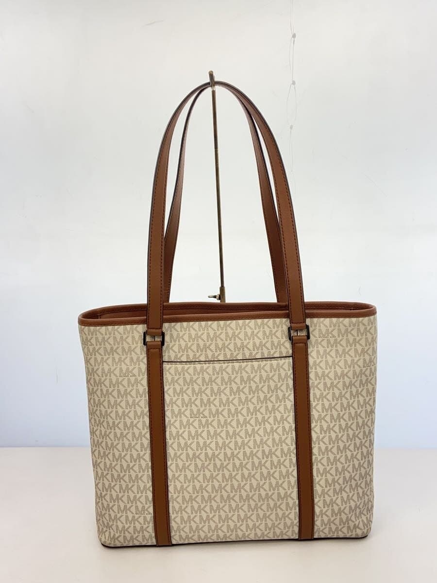 MICHAEL KORS Tote Bag Shoulder Bag Leather WHT All Over Pattern IM-2001 3