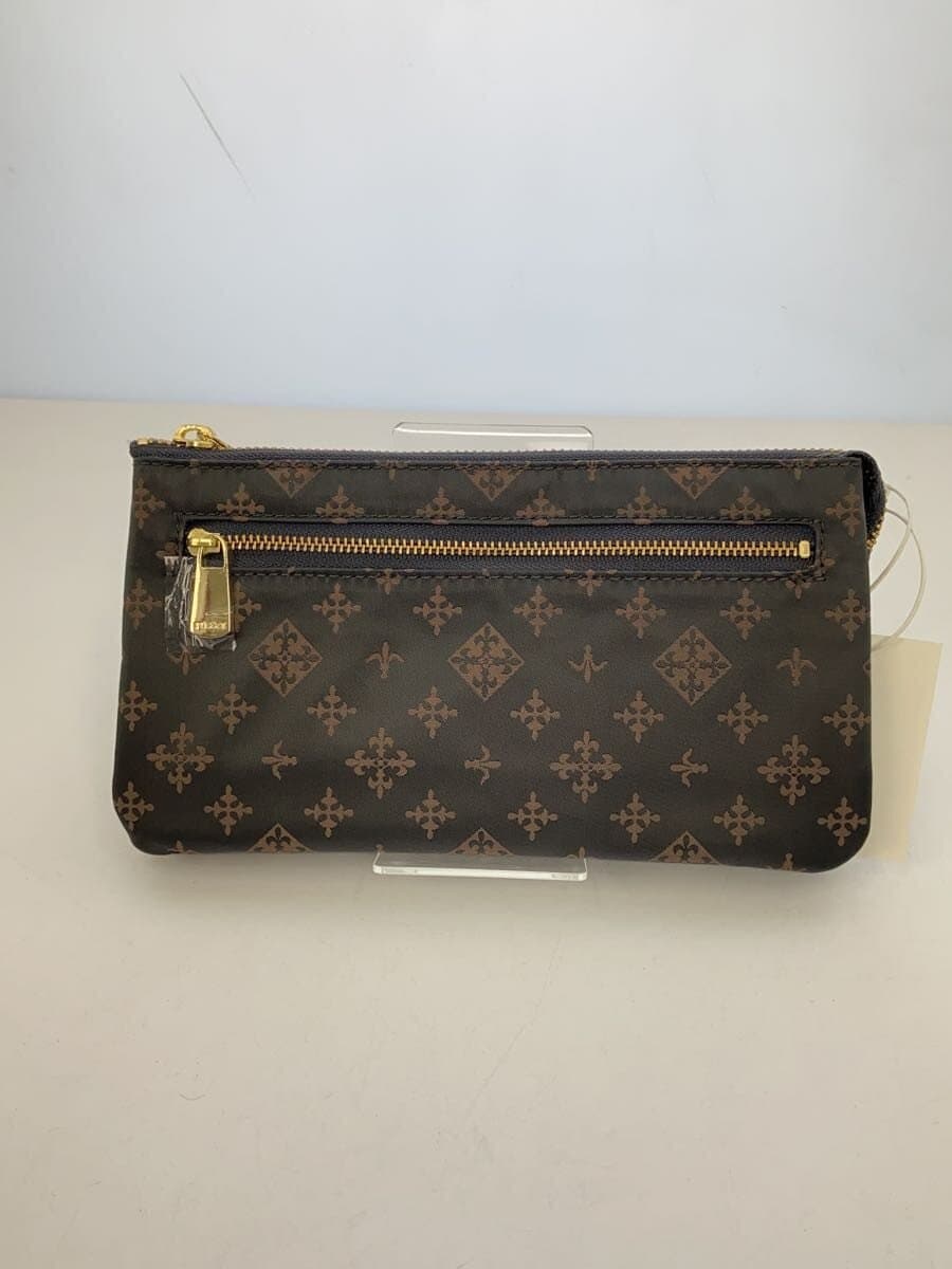 russet Wallet Shoulder Bag Polyester GRY All Over Pattern 3