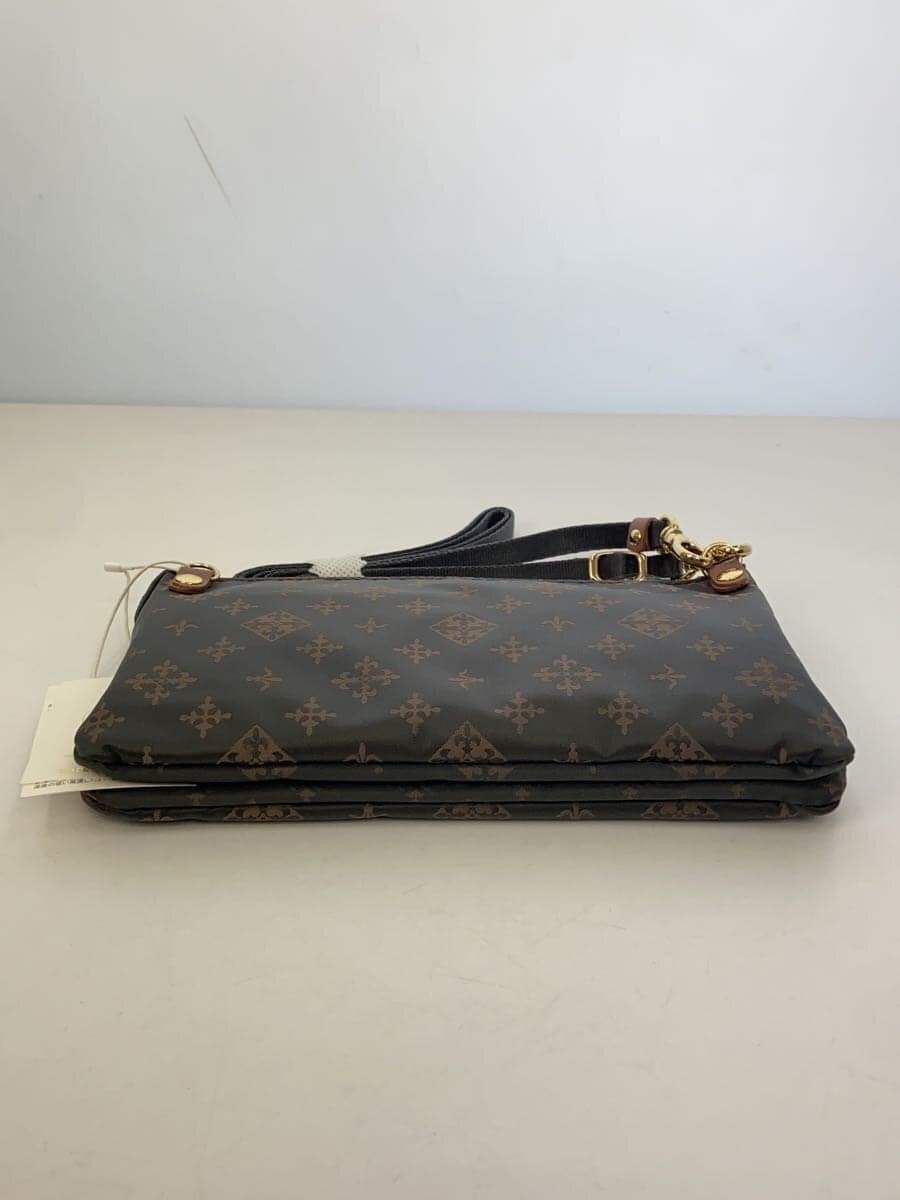 russet Wallet Shoulder Bag Polyester GRY All Over Pattern 4